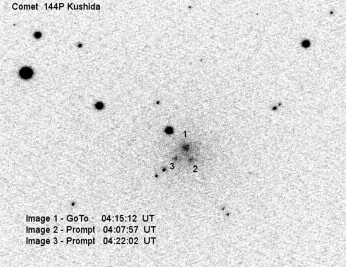 Parallax of a comet